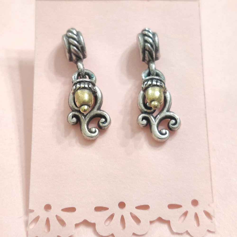 Brighton Multi Layer Dangle Post Earrings - image 1